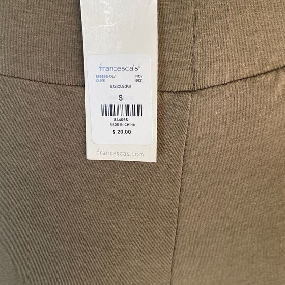 Francesca’s Olive Green Leggings-NWT - Picture 4 of 6